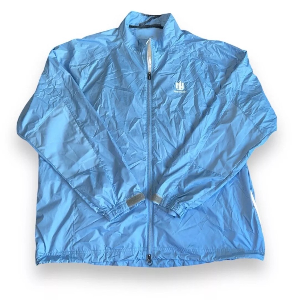 Zero Restriction Size XXL Tour Series Golf Full Zip Blue Windbreaker Jacket